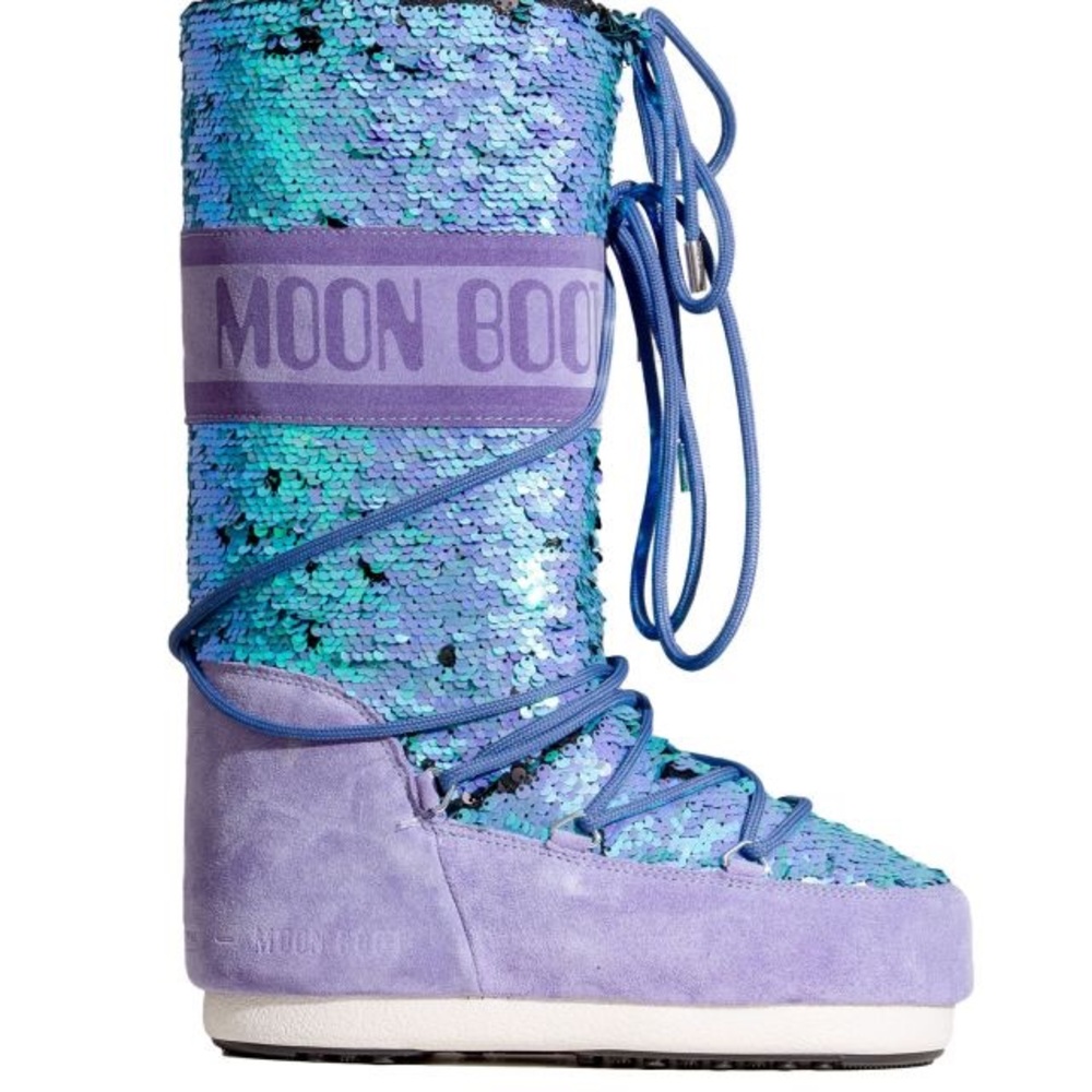 Moon Boot Women's Iridescent Sequin Boots